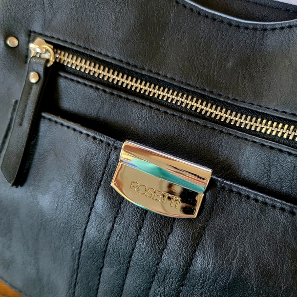 Rosetti Black Triple Section Shoulder Bag - Picture 2 of 15